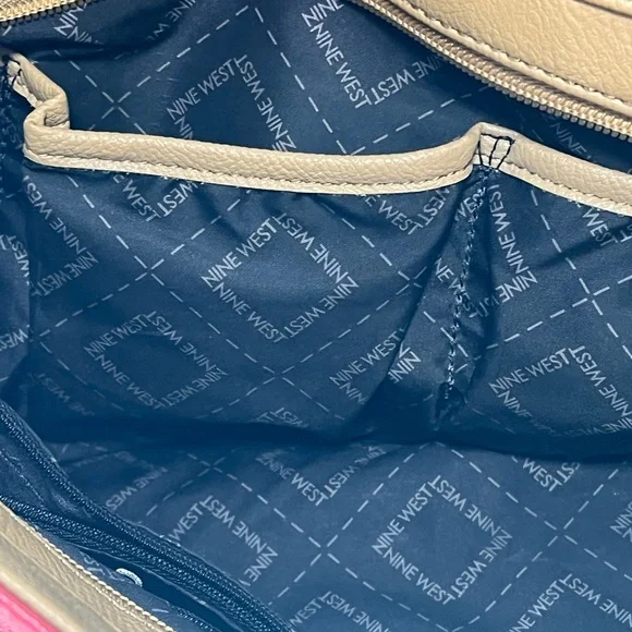 Nine West Red Tote with Tan Straps - Picture 13 of 16